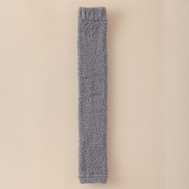 レッグウォーマー_リラックスウォーム 冬あったか レディース ふわもこ かかと・ひざ保護 二役ソックス