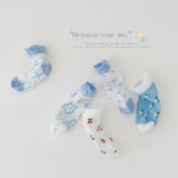 ベビーキッズ コットンソックス | フリルレース付き可愛い5足セット