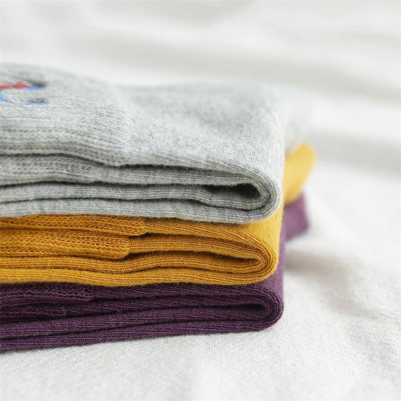 レディース レインボー刺繍ソックス | カジュアルおしゃれファッション(10足/5足/1足)