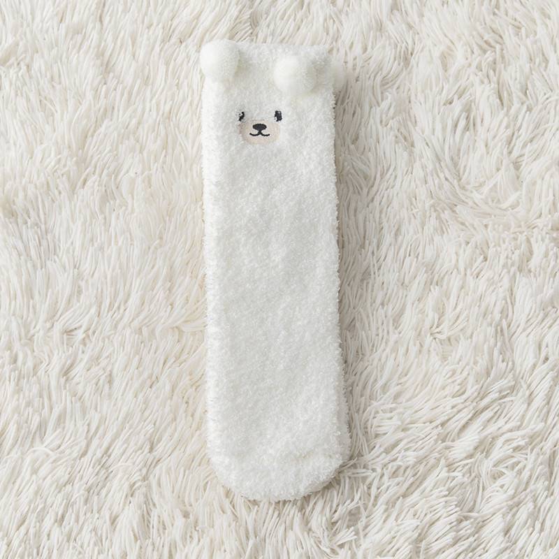 リラックスウォーム_レディース 裏起毛 プラッシュソックス 厚手 あったか 冬用