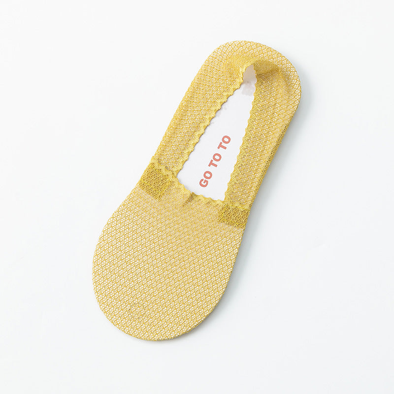 ラブリーレース フットカバー | アイスシルク薄手レディース夏用