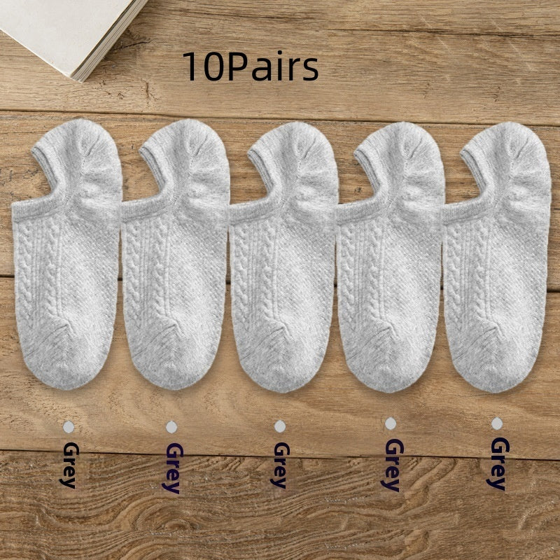 デイリーベーシック メンズショートソックス | 麻の葉柄アンクル丈セット