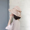 RAFIA SUN_Raffia Style Straw Hat UV Protection Face Cover Bucket Hat
