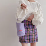 RainPop_Plain Canvas Portable Umbrella Bag (Candy Color)