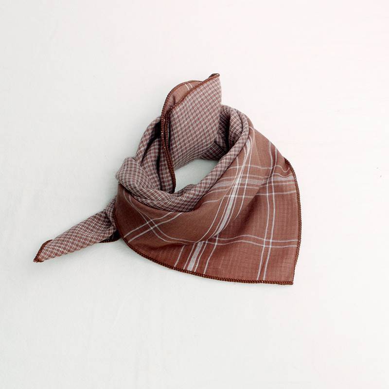 コットンスマイリー_コットン素材 キッズ三角ネックスカーフ 男女兼用 よだれかけにも