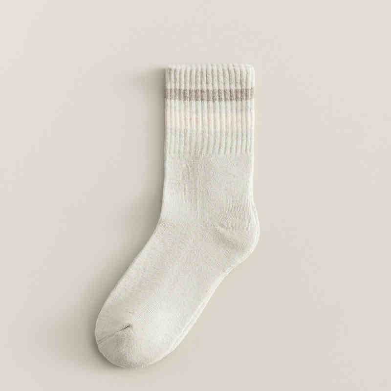 コンフォパイル_ミドル丈 無縫製 厚手パイル あったかソックス