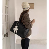 ラジーカーム_大容量 レディーズ ゆるかわ ワンショルダー 通勤バッグ