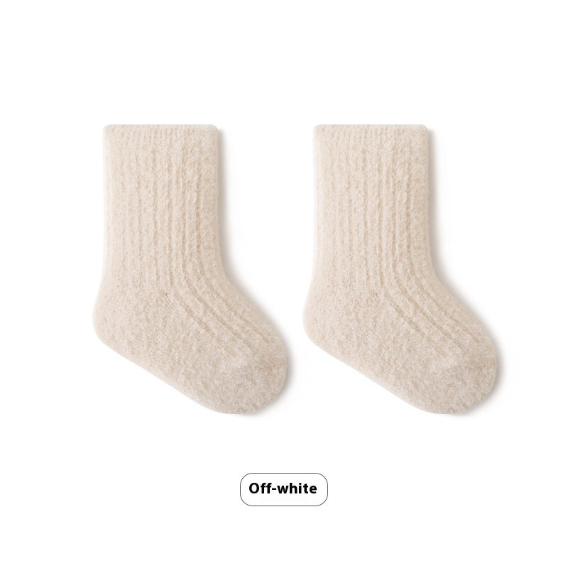 ベビースマイル_秋冬 ベビー ふわあつ しめつけない ルーズ口ソックス