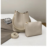 URBAN FORM_Elegant Bucket Bag Set Minimal Shoulder/Crossbody