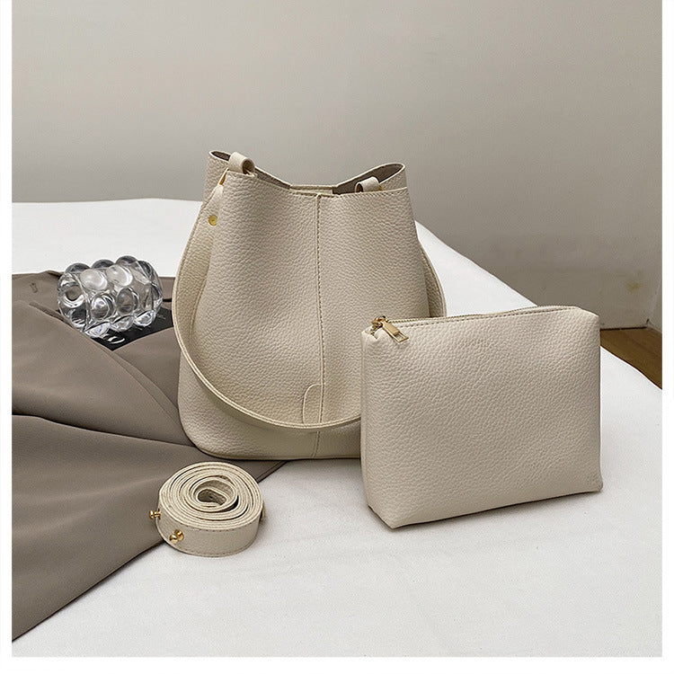 URBAN FORM_Elegant Bucket Bag Set Minimal Shoulder/Crossbody