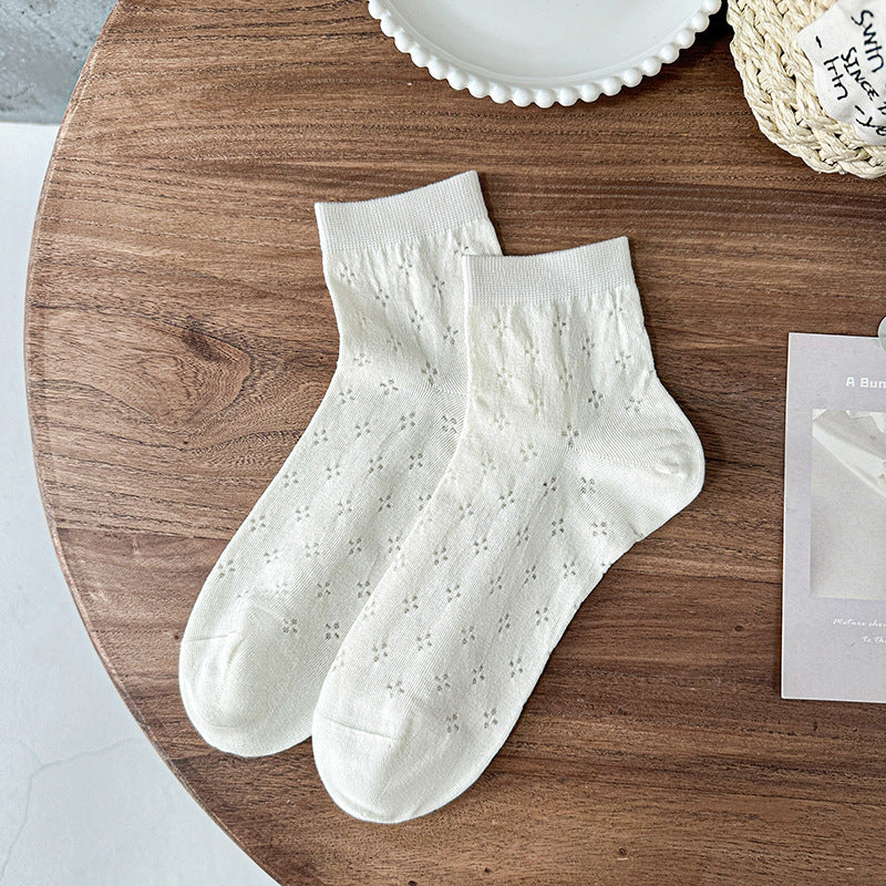 エアメッシュ_薄手 メッシュ 通気性 抗ピリング ソックス