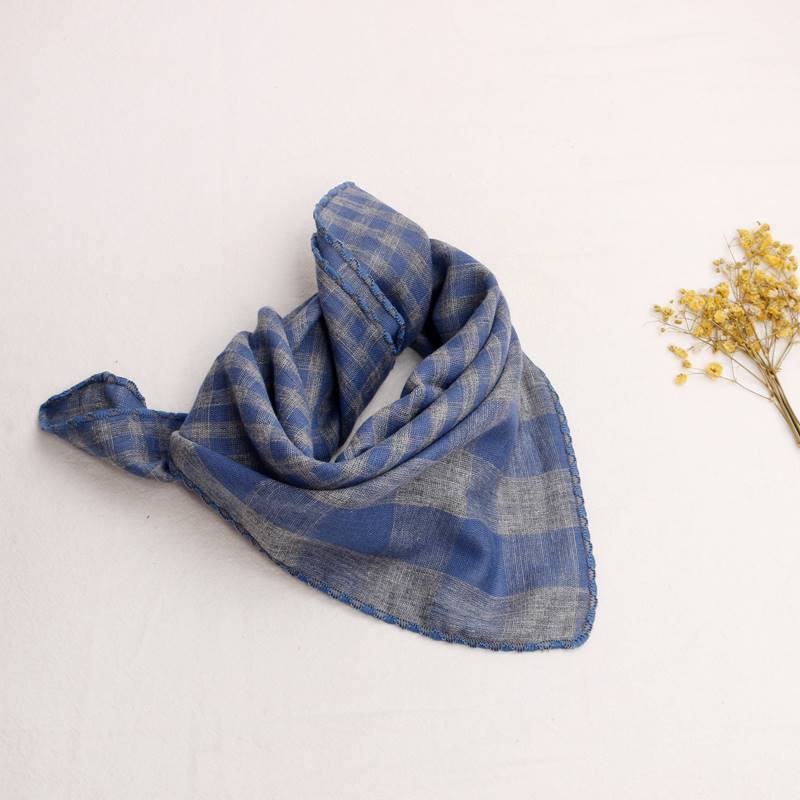 コットンスマイリー_コットン素材 キッズ三角ネックスカーフ 男女兼用 よだれかけにも