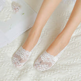 ラブリーレース_レディース レース フットカバー 浅履きソックス