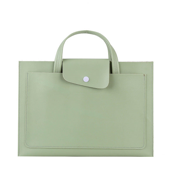 Workly Business Casual PU Leather Laptop Bag