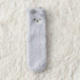 リラックスウォーム_レディース 裏起毛 プラッシュソックス 厚手 あったか 冬用