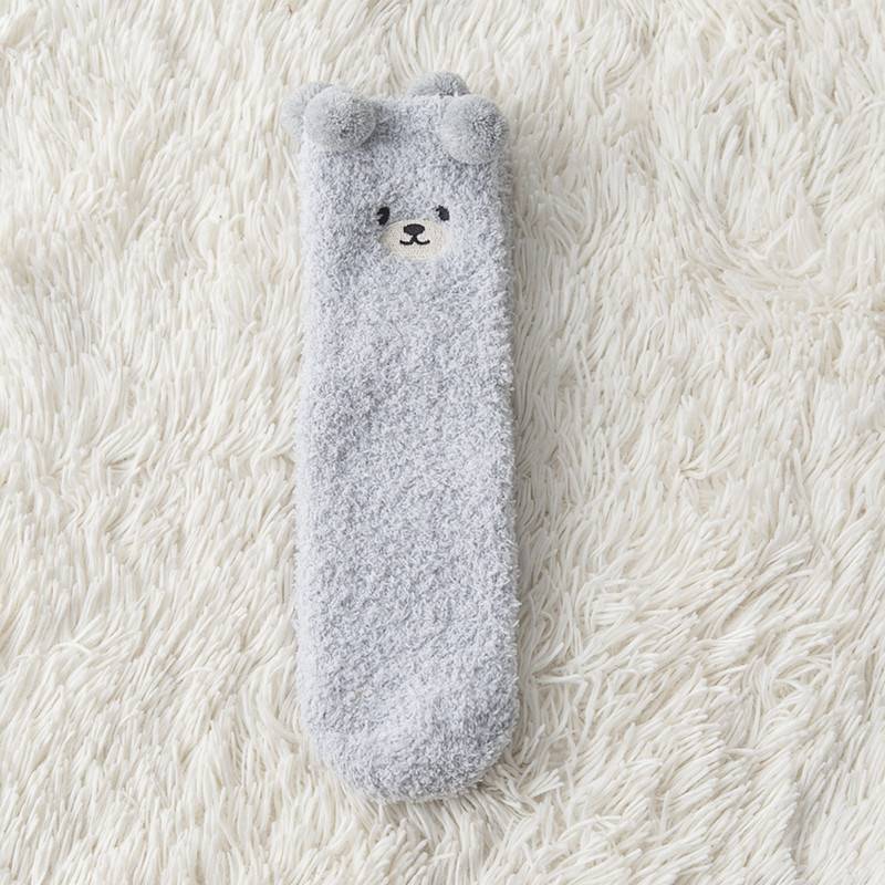 リラックスウォーム_レディース 裏起毛 プラッシュソックス 厚手 あったか 冬用