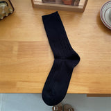 ウールウォーム_ウール素材 厚手 あったか ミドル丈ソックス レディース