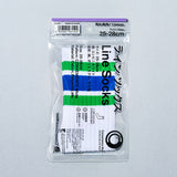 [Set Product] Japanese Convenience Store Style Line Socks | White & Black Set