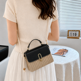 WOVEN CHIC_編み込みデザイン ワンショルダーバッグ レディース