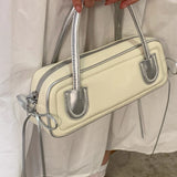 ルージュノート_レディース レトロ ニッチデザイン レッド ハンドバッグ