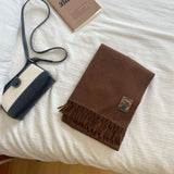 カシミヤタッチ・デイズ_カシミヤタッチ 男女兼用 あったか冬マフラー 学生・カップルにも