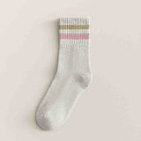 コンフォパイル_ミドル丈 無縫製 厚手パイル あったかソックス