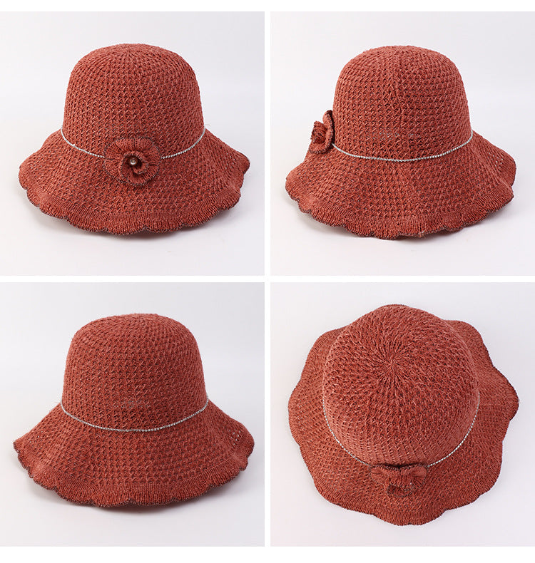 SUN VEIL_レディース 顔カバー UV対策 バケットハット 春夏