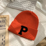 レトロキャップ_秋冬 アメリカンレトロ ゆるフィット 防寒ニット帽