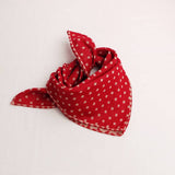 コットンスマイリー_コットン素材 キッズ三角ネックスカーフ 男女兼用 よだれかけにも