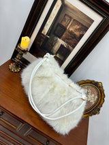 モコアーム_ふわもこ レディース カジュアル アンダーアームバッグ