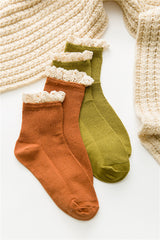 ガーリッシュボウ_レディース レースソックス ガーリースタイル