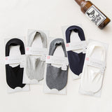 メンズ コットン インビジブルソックス｜夏用滑り止め付き 10足セット