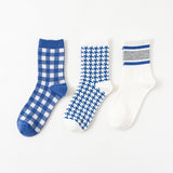 [ セット商品 ] キュートコットン_かわいい柄 綿糸素材 ベーシックソックス（３足）