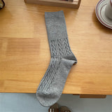 ウールウォーム_ウール素材 厚手 あったか ミドル丈ソックス レディース