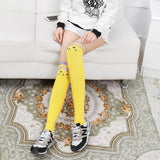 ミルキームード_レディース 猫柄 ニーハイソックス 可愛いデザイン