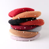 パールバド_秋冬 レディース 可憐パールつぼみハット