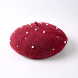 パールバド_秋冬 レディース 可憐パールつぼみハット