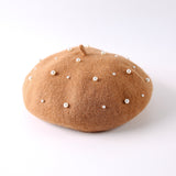 パールバド_秋冬 レディース 可憐パールつぼみハット