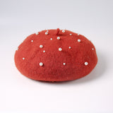 パールバド_秋冬 レディース 可憐パールつぼみハット