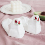 [ セット商品と単品商品] フルーツキス＿レディース フルーツ刺繍 薄手 コットン 浅履きボートソックス（10足/1足）