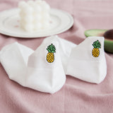 [ セット商品と単品商品] フルーツキス＿レディース フルーツ刺繍 薄手 コットン 浅履きボートソックス（10足/1足）