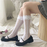 ガーリッシュボウ｜透かしレース パイルソックス レディース カルフ丈 ファッションタイプ
