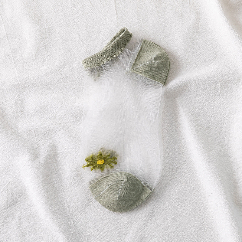 [ セット商品 ] ルミナスレース_サマーデイジー 浅履きソックス（５足）