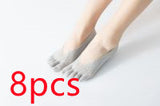 [ セット商品 ] エアフィット5_5本指 フットカバー 薄手 通気性 浅履きソックス（4足/8足）