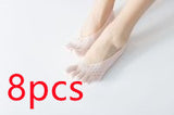[ セット商品 ] エアフィット5_5本指 フットカバー 薄手 通気性 浅履きソックス（4足/8足）