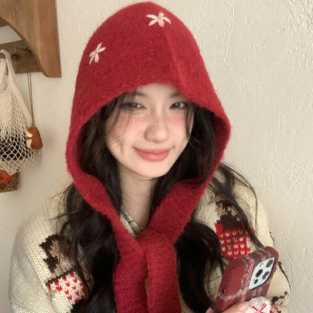 ウールスタイル_冬 レディース おしゃれウールニットキャップ