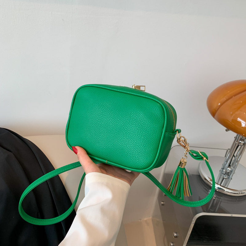 レトロミニ_レトロシンプル 2WAY ミニスクエア ショルダー／クロスボディバッグ