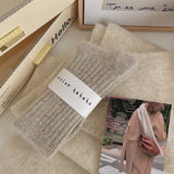 デイリーウォーム_冬あったか レディース 裏起毛 超厚手 ミドル丈ソックス