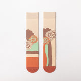 カラームード レディースパイルソックス｜ABアシンメトリーデザイン