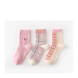 [ セット商品 ] レディース メルヘン風 パステルカラー ミドル丈 ソックス（3足）